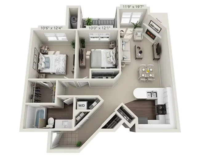 Unit F303 F303 floor plan